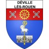 Déville-lès-Rouen 76 ville Stickers blason autocollant adhésif