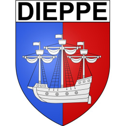 Pegatinas escudo de armas de Annecy adhesivo de la etiqueta engomada