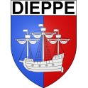 Dieppe Sticker wappen, gelsenkirchen, augsburg, klebender aufkleber