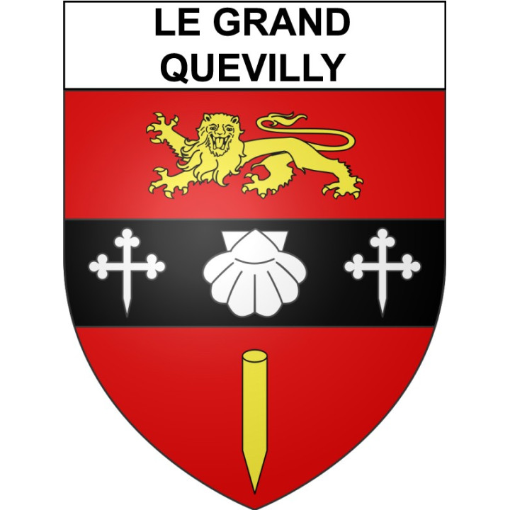 Le Grand-Quevilly 76 ville Stickers blason autocollant adhésif