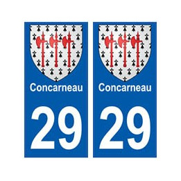 29 Concarneau blason autocollant plaque stickers ville