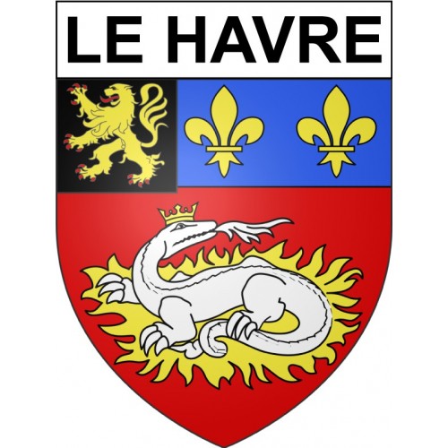 Le Havre 76 ville Stickers blason autocollant adhésif