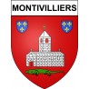 Montivilliers 76 ville Stickers blason autocollant adhésif