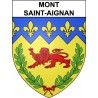 Pegatinas escudo de armas de Annecy adhesivo de la etiqueta engomada