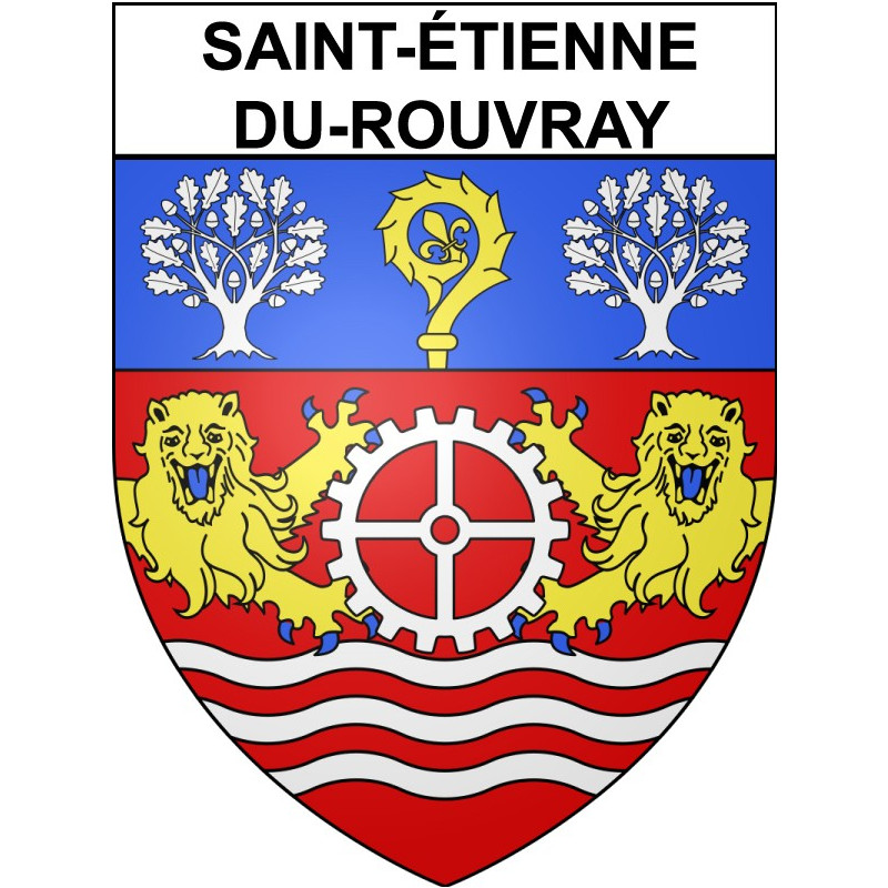 Saint-étienne-du-Rouvray Sticker wappen, gelsenkirchen, augsburg, klebender aufkleber