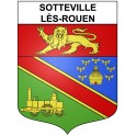 Sotteville-lès-Rouen 76 ville Stickers blason autocollant adhésif