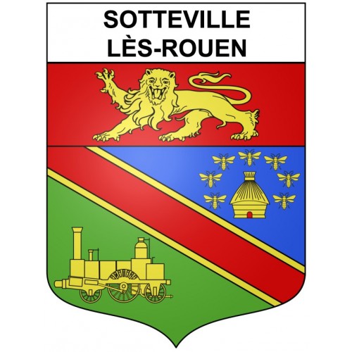Sotteville-lès-Rouen 76 ville Stickers blason autocollant adhésif