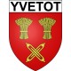 Yvetot 76 ville Stickers blason autocollant adhésif