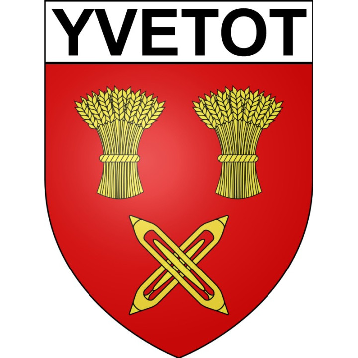Yvetot 76 ville Stickers blason autocollant adhésif