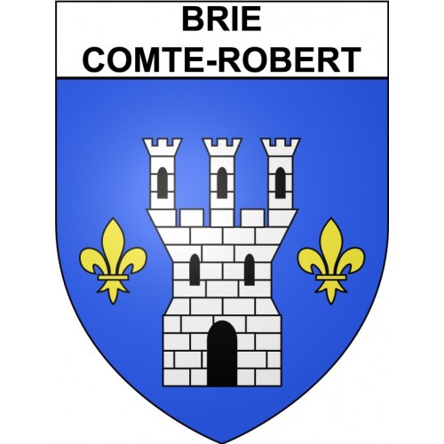 Brie-Comte-Robert 77 ville Stickers blason autocollant adhésif