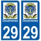 29 Douarnenez blason autocollant plaque stickers ville