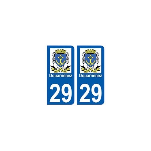 29 Douarnenez blason autocollant plaque stickers ville