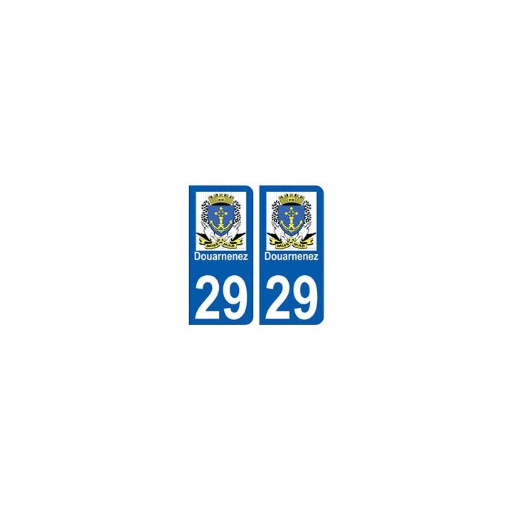 29 Douarnenez blason autocollant plaque stickers ville