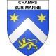 Champs-sur-Marne 77 ville Stickers blason autocollant adhésif