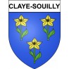 Claye-Souilly 77 ville Stickers blason autocollant adhésif