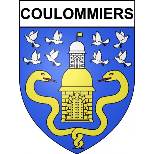 Coulommiers 77 ville Stickers blason autocollant adhésif