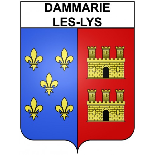 Dammarie-les-Lys 77 ville Stickers blason autocollant adhésif