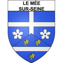 Pegatinas escudo de armas de Annecy adhesivo de la etiqueta engomada