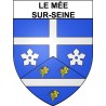 Le Mée-sur-Seine 77 ville Stickers blason autocollant adhésif