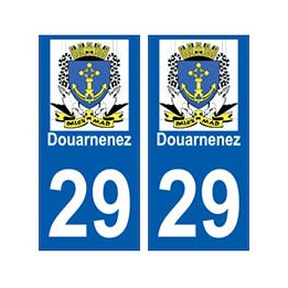 29 Douarnenez blason autocollant plaque stickers ville