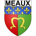 Meaux 77 ville Stickers blason autocollant adhésif