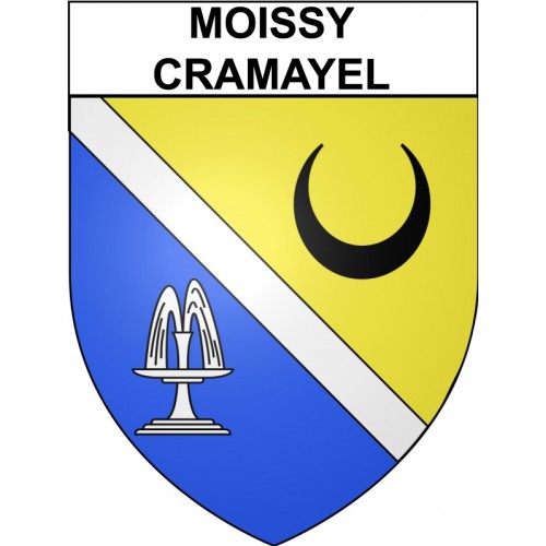 Moissy-Cramayel 77 ville Stickers blason autocollant adhésif