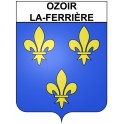 Pegatinas escudo de armas de Ozoir-la-Ferrière adhesivo de la etiqueta engomada