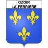 Pegatinas escudo de armas de Ozoir-la-Ferrière adhesivo de la etiqueta engomada
