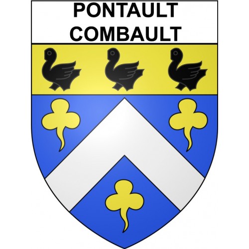 Pegatinas escudo de armas de Annecy adhesivo de la etiqueta engomada