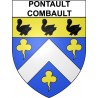 Pontault-Combault 77 ville Stickers blason autocollant adhésif