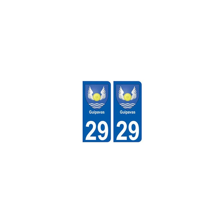 29 Guipavas blason autocollant plaque stickers ville