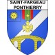 Pegatinas escudo de armas de Annecy adhesivo de la etiqueta engomada