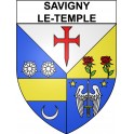 Pegatinas escudo de armas de Annecy adhesivo de la etiqueta engomada
