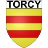Torcy 77 ville Stickers blason autocollant adhésif