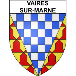 Vaires-sur-Marne 77 ville Stickers blason autocollant adhésif