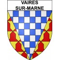 Vaires-sur-Marne 77 ville Stickers blason autocollant adhésif