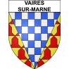 Vaires-sur-Marne 77 ville Stickers blason autocollant adhésif