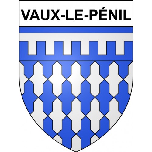 Vaux-le-Pénil 77 ville Stickers blason autocollant adhésif