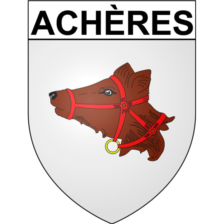 Pegatinas escudo de armas de Annecy adhesivo de la etiqueta engomada