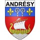 Andrésy 78 ville Stickers blason autocollant adhésif