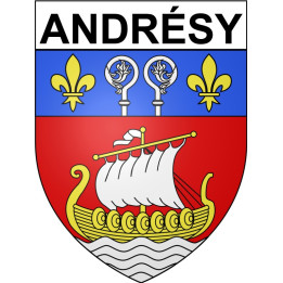 Pegatinas escudo de armas de Annecy adhesivo de la etiqueta engomada