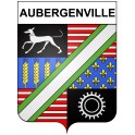 Aubergenville 78 ville Stickers blason autocollant adhésif