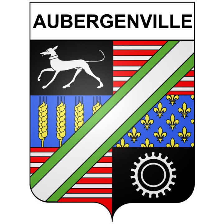 Pegatinas escudo de armas de Annecy adhesivo de la etiqueta engomada