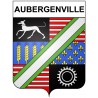 Aubergenville 78 ville Stickers blason autocollant adhésif