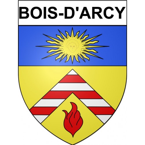 Bois-d'Arcy 78 ville Stickers blason autocollant adhésif