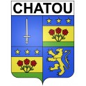 Chatou 78 ville Stickers blason autocollant adhésif