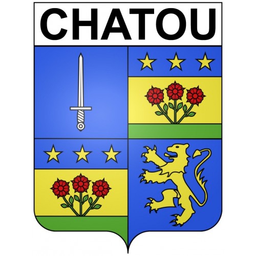 Chatou 78 ville Stickers blason autocollant adhésif