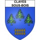 Clayes-sous-Bois 78 ville Stickers blason autocollant adhésif