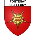 Pegatinas escudo de armas de Annecy adhesivo de la etiqueta engomada