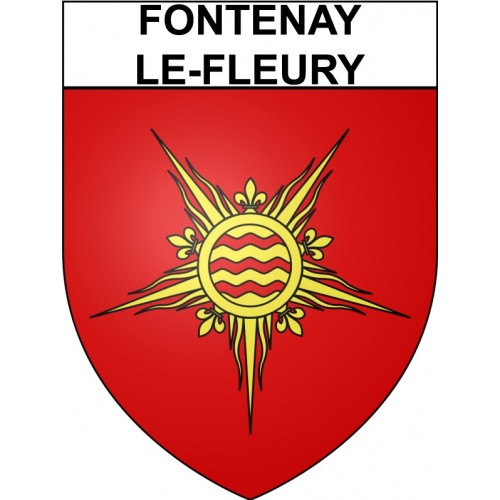 Fontenay-le-Fleury 78 ville Stickers blason autocollant adhésif